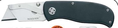 Maxam Razor Folding Knife W/ Aluminum Handle