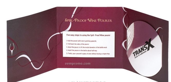 Easy Pour Custom Foil Wine Pourer