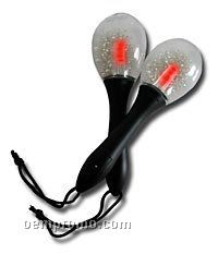 Red LED Light Up Maracas
