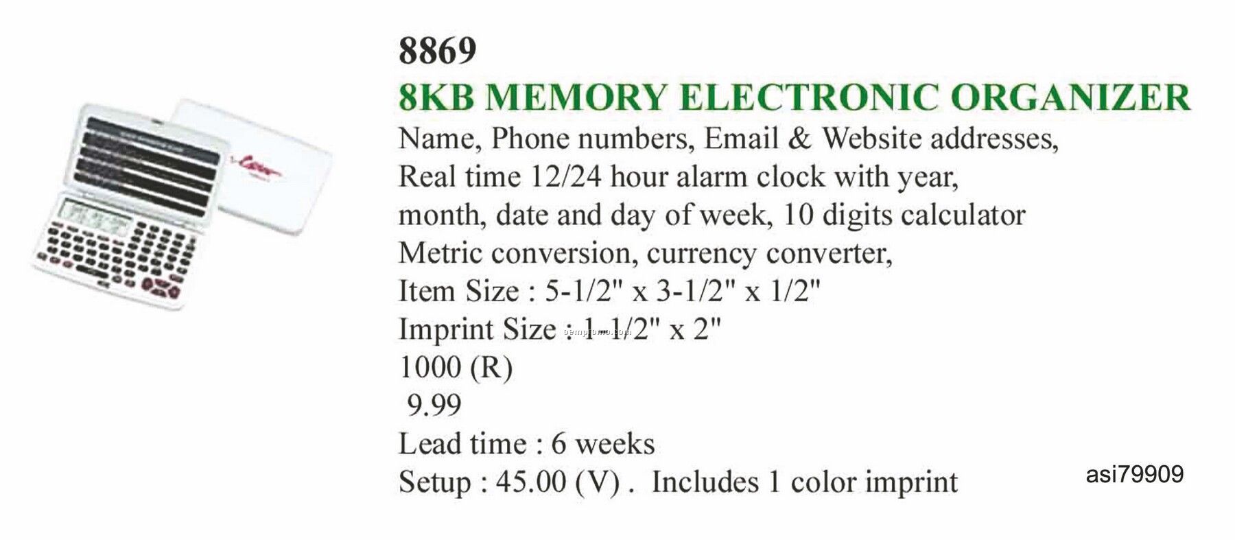 Promotekinc 8k Memory Electronic Organizer With Internet Directory