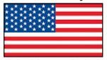 United States Internationaux Display Flag - 16 Per String (30')