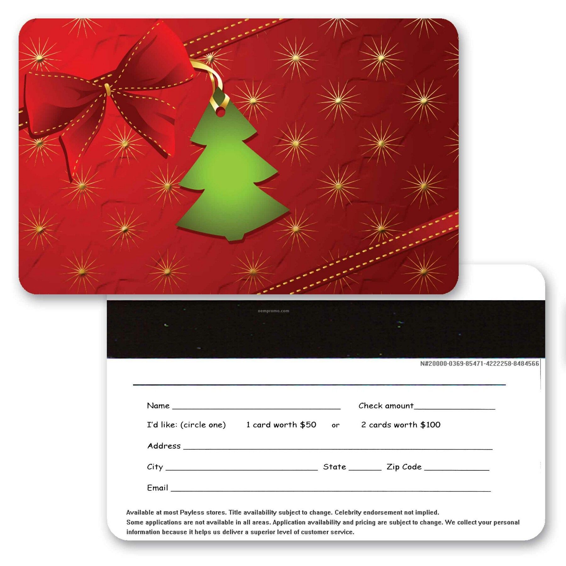 CHRISTMAS GIFT CARD christmas gift card: