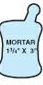 Stock Shape Mortar & Pestle Vinyl Badge