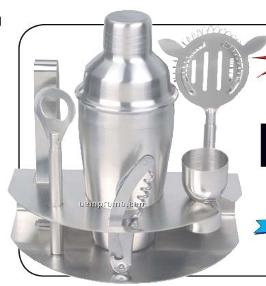 Wyndham House 7 PC Stainless Steel Bar Set
