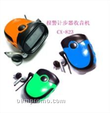 Warning Pedometer With Radio