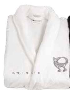White Velura Robe (S-m)