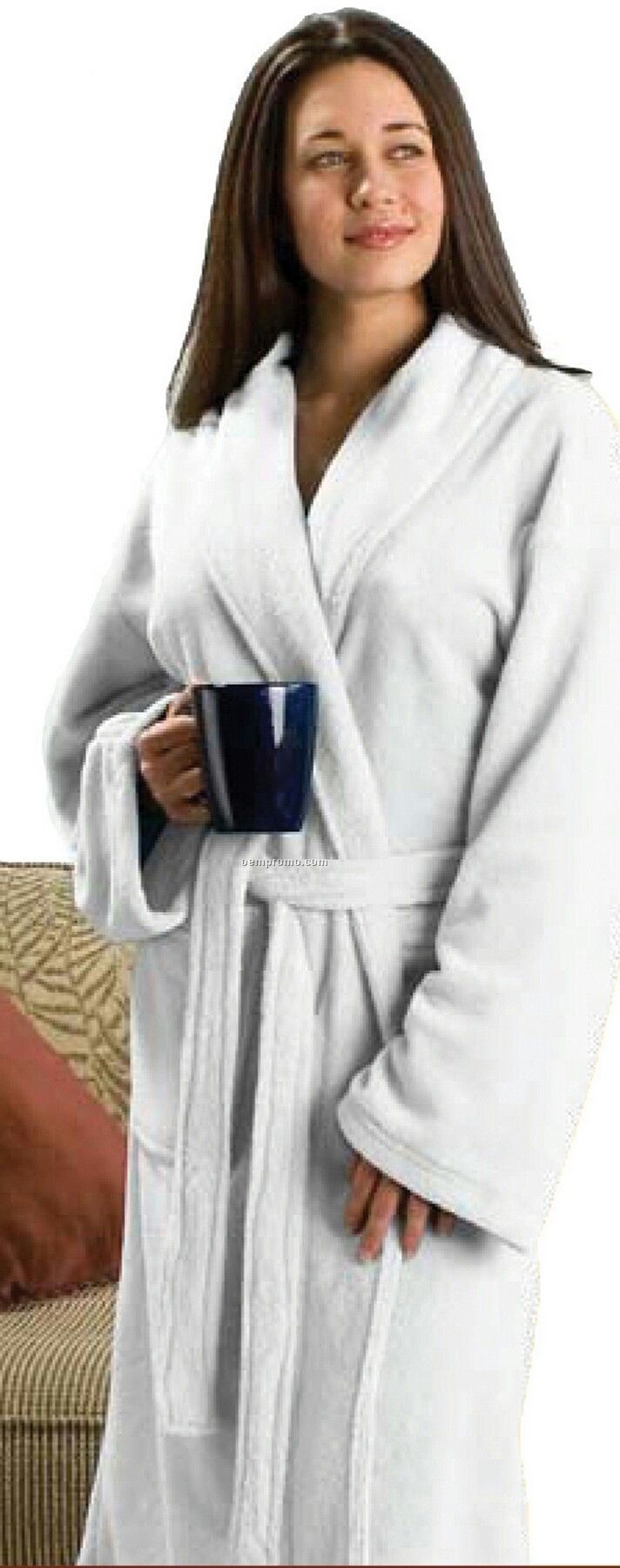 White Velura Robe (L-xl)