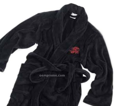 Black Velura Robe (L-xl)