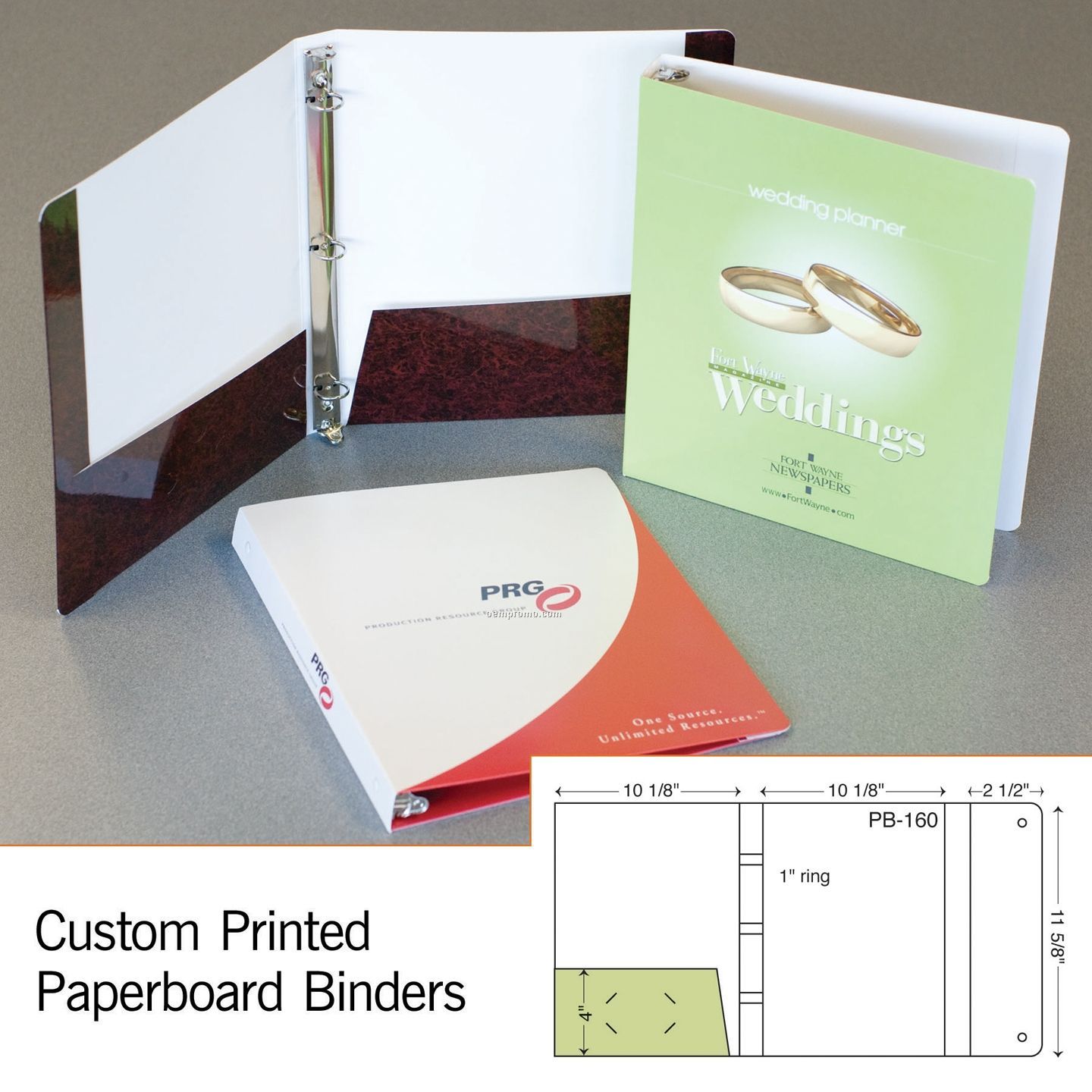 Laminated 3-ring Binder W/ 1 4" Pocket & Flap (1 Color/1 Side)