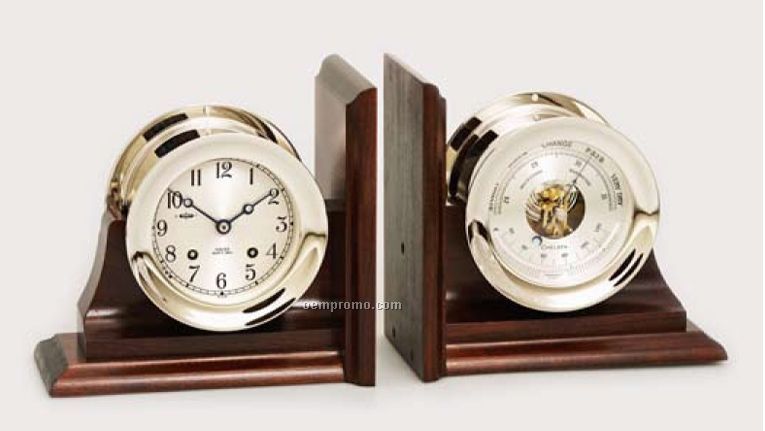 Nickel 4 1/2" Ship's Bell Barometer