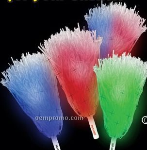 16" Blue Light-up Pom Poms