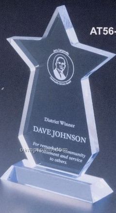 Executive Series Star Award W/ Base (7"X10")