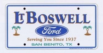 0.030 Gauge White Polystyrene Ad-a-plate License Plates