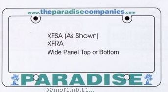 Polypropylene Plastic License Frames
