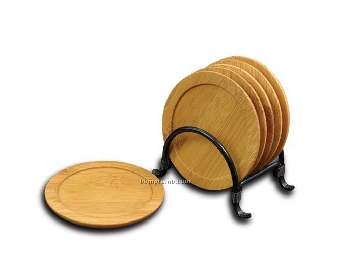 Bamboo Coaster Set