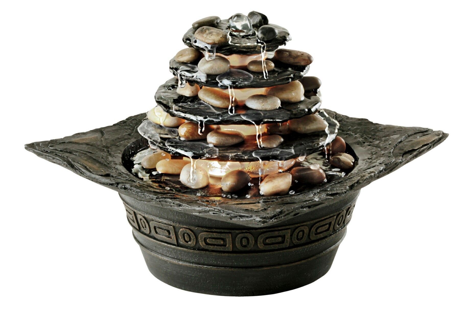 Homedics Envirascape Natural Pagoda Illuminated Relaxation Fountain