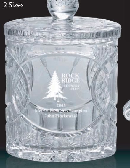 Crystal Ice Bucket W/ Heavy Lead /8"