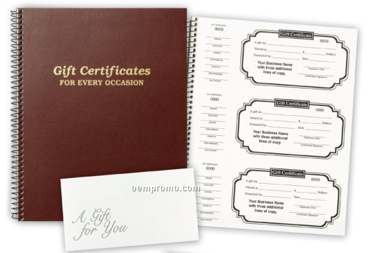 Triple Gift Certificate Books
