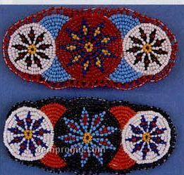 Oblong Triple Rosette Hair Barrette