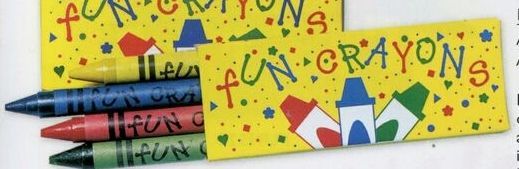 Stock 4 Pack Premium Crayons In Confetti Box