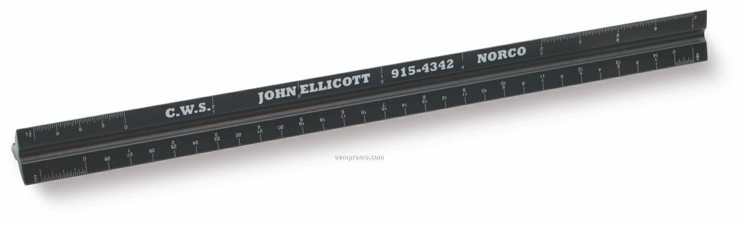 12" Architect Solid Standard Triangular Drafting Scale