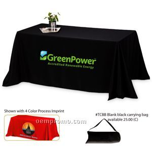 4 Sided 6' Throw Style Table Cover (Screen Printed)