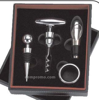 Wyndham House 4 PC Wine Set In Storage Case