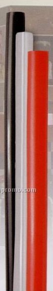 6" Giant Straw (Clear / Black Or Red)