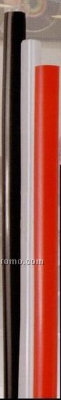 8" Bagged Jumbo Straw (Clear / Black Or Red)