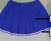 Youth Solid Knife Pleated Skirt W/ Elastic Waistband (S-xl)