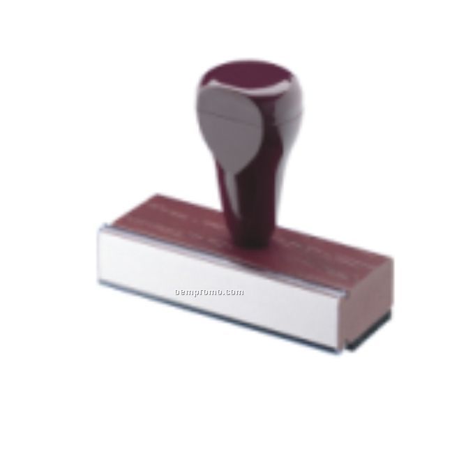 6" Traditional Rubber Stamp - 5 Lines