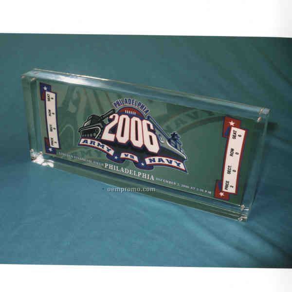 2 Part Sports Ticket Display (7"X3"X1/2")