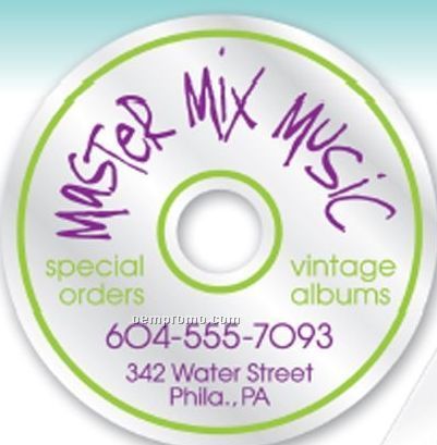 57 To 73 Square Inch White Vinyl Custom Decal W/ Adhesive Back