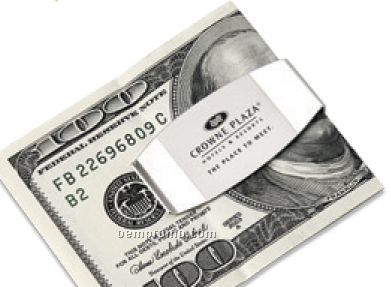 2-tone Silver Money Clip