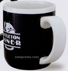 17 Oz. Casino Mug (Black Exterior/ White Interior)