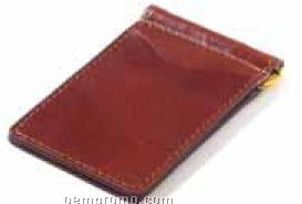 Glazed Leather Money Clip