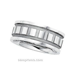 14 Karat White Gold 4mm Comfort Fit
