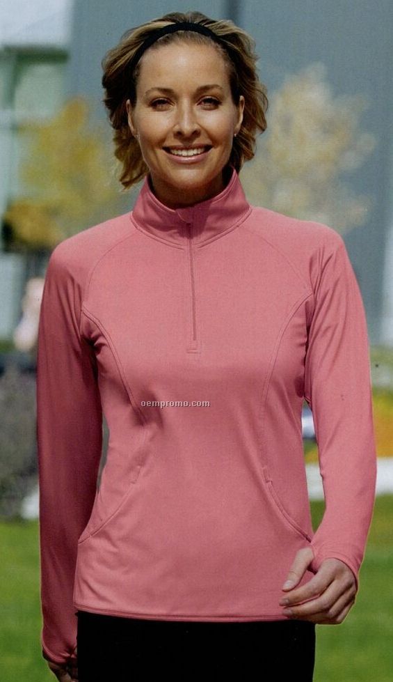 Ladies Sport-tek Sport-wick Stretch 1/2 Zip Pullover (Xs-xl)