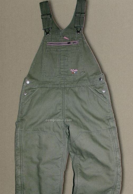Walls Mid Weight Washed Duck Insulated Bib Overalls