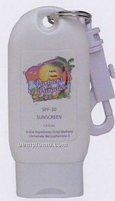 Sunscreen On A Split Ring With Clip - Spf 15