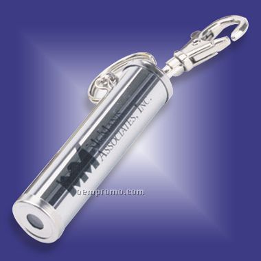 2-1/2"X5/8" Chrome Plated Kaleidoscope W/ Keychain (Engraved)