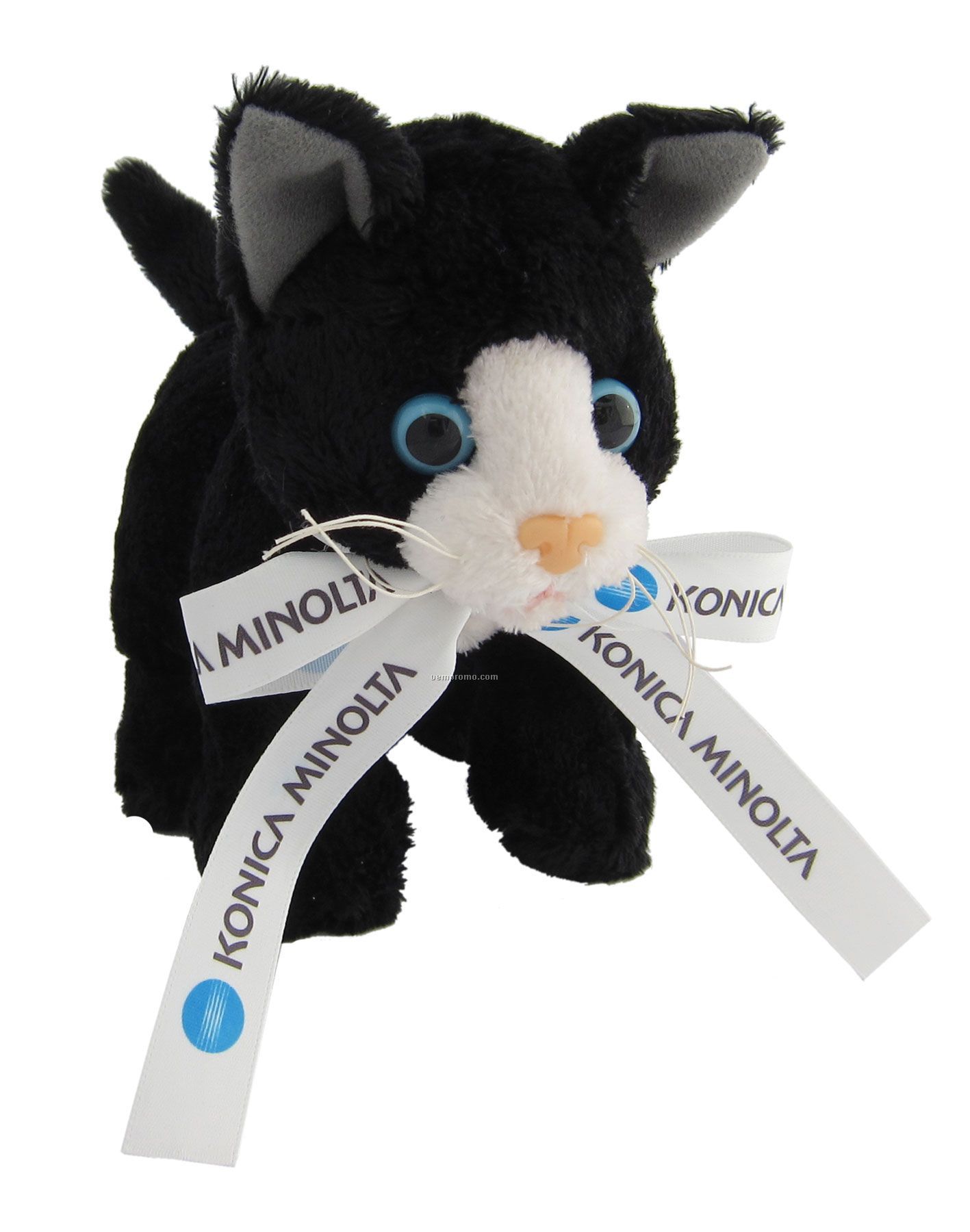 Plush Kitty With Ribbon (6")