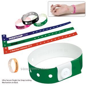 Single Use Narrow Plastic Wristbands