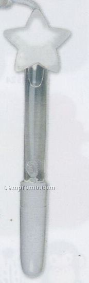 Star Bubble Pen W/ Break Away Lanyard