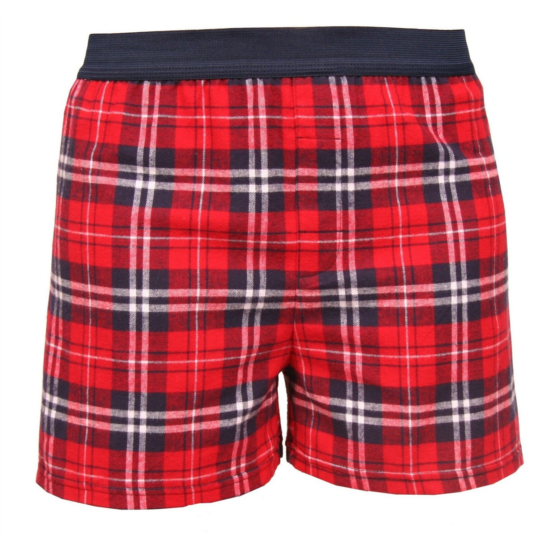 Youth Navy/Red Plaid Classic Boxer Short