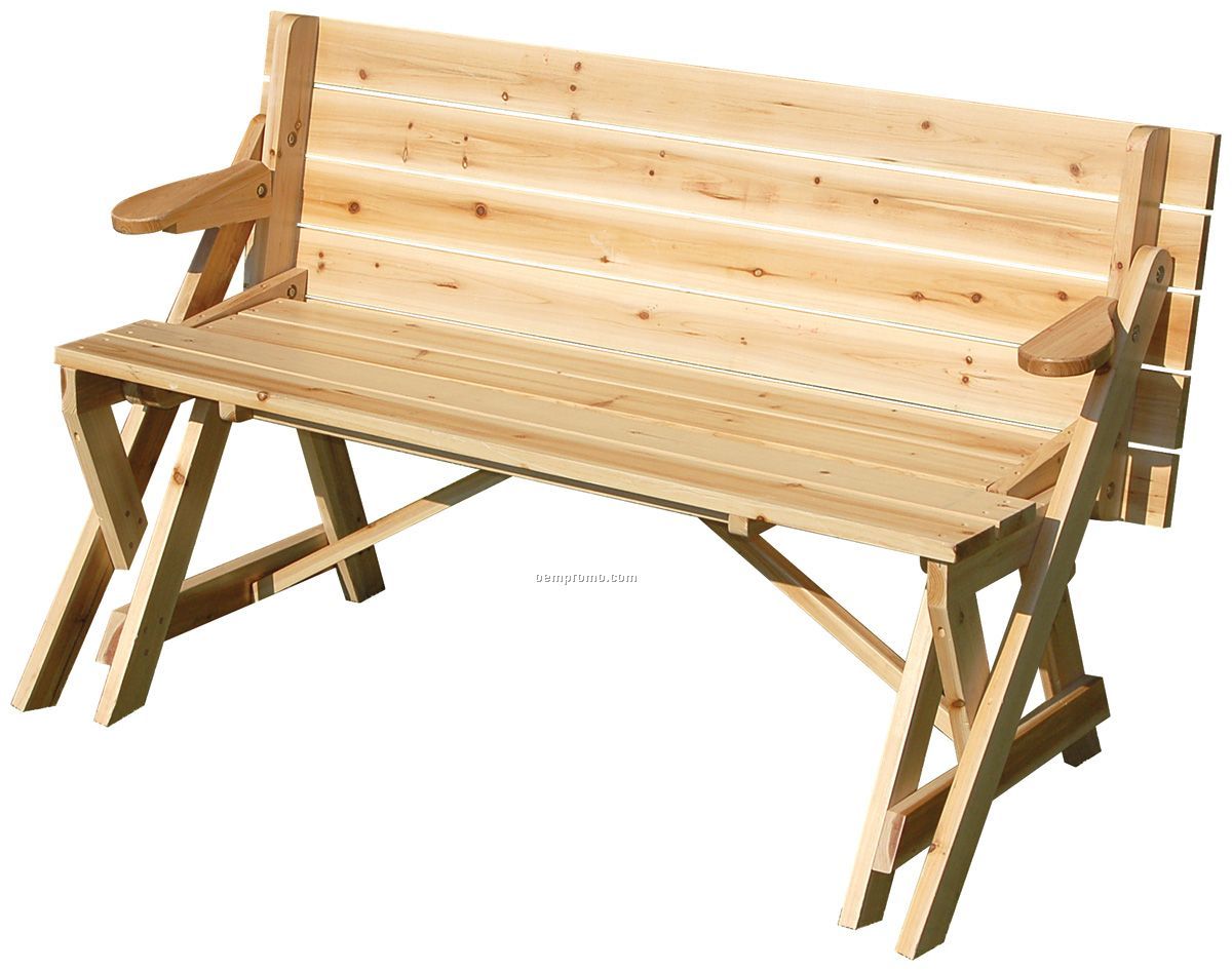 ... Make A Picnic Table With Attached Benches, If... - Amazing Wood Plans