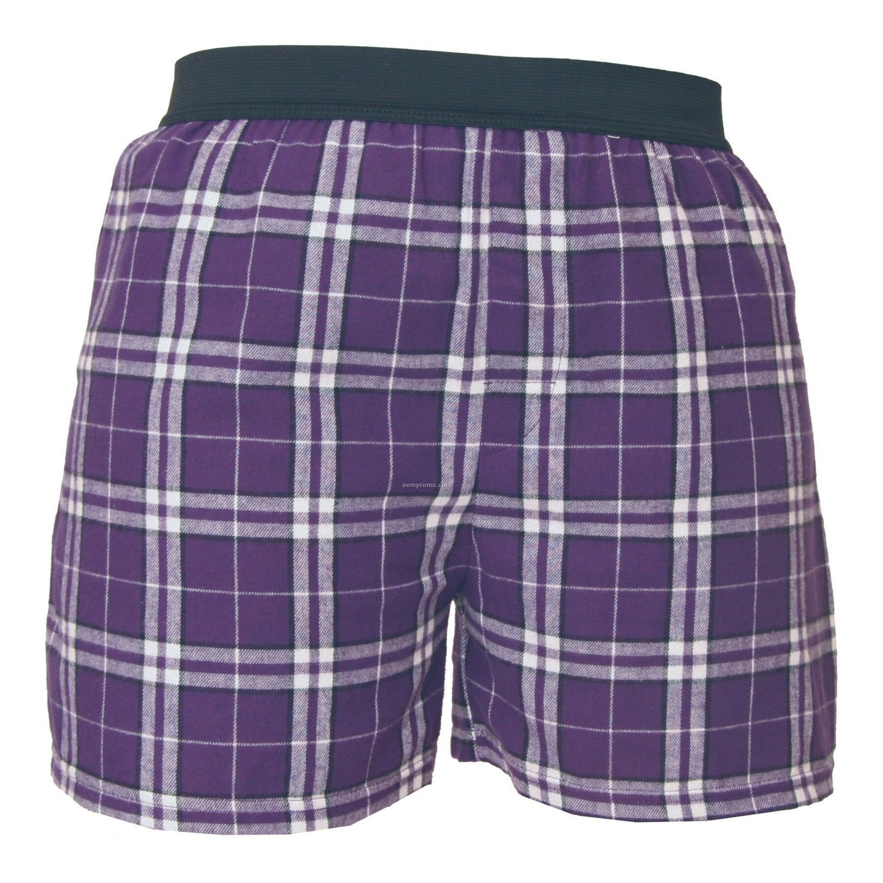 Youth Purple/White Plaid Classic Boxer Short