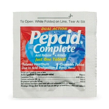Pepcid Complete Chewable Tablet Packet