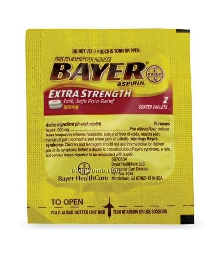 Bayer Extra Strength Aspirin Tablet Packet