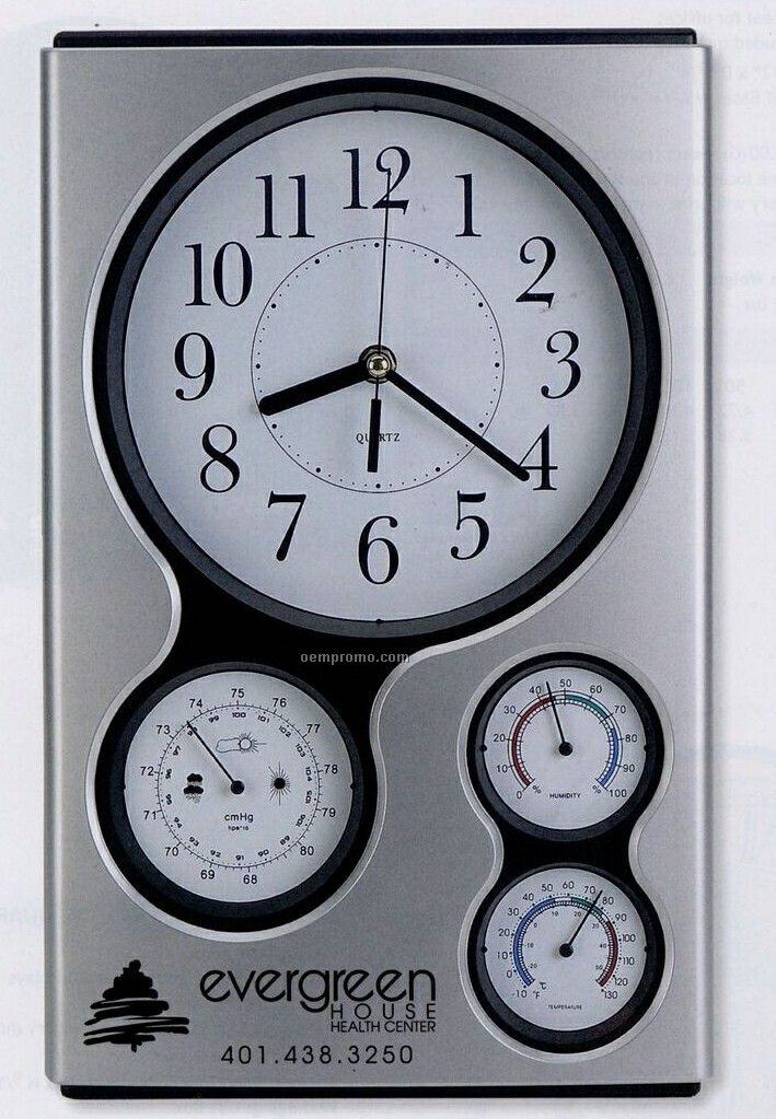 Weather Station Wall Clock